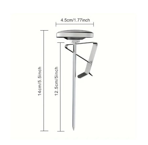 Stainless Steel Coffee Thermometer with Clip and Wand Cover