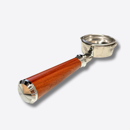 58mm Bottomless Portafilter with Rosewood Handle – Compatible with Breville BES900, BES920 & BES980 Espresso Machines
