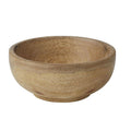 Wooden bowl on a white background